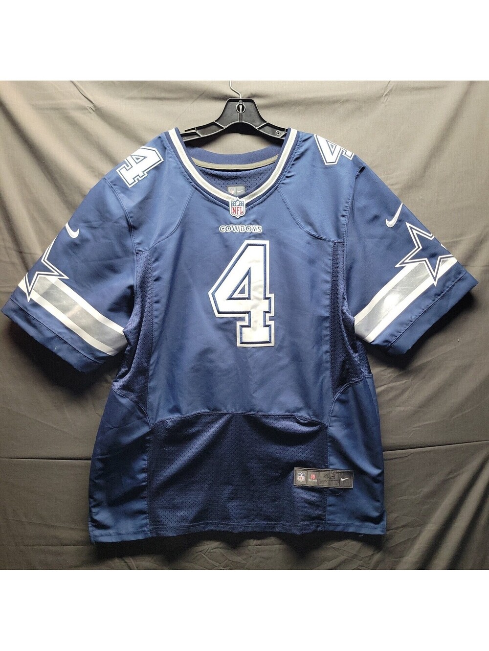 Nike Men's Dallas Cowboys Dak Prescott #4 Vapor Limited Player Jersey Navy Sz 48